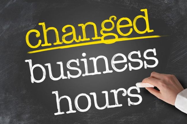 how to change business hours on google